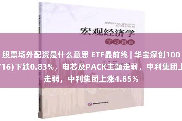 股票场外配资是什么意思 ETF最前线 | 华宝深创100ETF(159716)下跌0.83%，电芯及PACK主题走弱，中利集团上涨4.85%