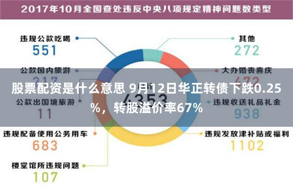 股票配资是什么意思 9月12日华正转债下跌0.25%，转股溢价率67%