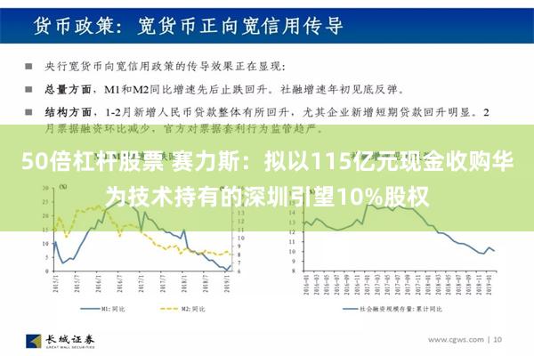 50倍杠杆股票 赛力斯：拟以115亿元现金收购华为技术持有的深圳引望10%股权