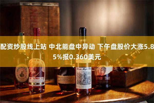 配资炒股线上站 中北能盘中异动 下午盘股价大涨5.85%报0.360美元